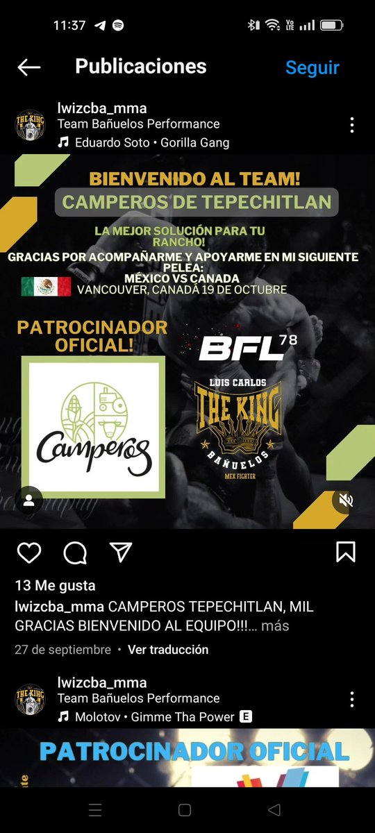 ⚠️FAVOR DE COMPARTIR ESTA INFORMACIÓN ⚠️
El día de hoy en la madrugada nuestro peleador Luis Carlos Bañuelos se dirigía a la ciudad de Guadalajara en compañía de su padre a tomar el vuelo para su pelea en Vancouver, Canadá. Fueron victimas del crimen organizado.