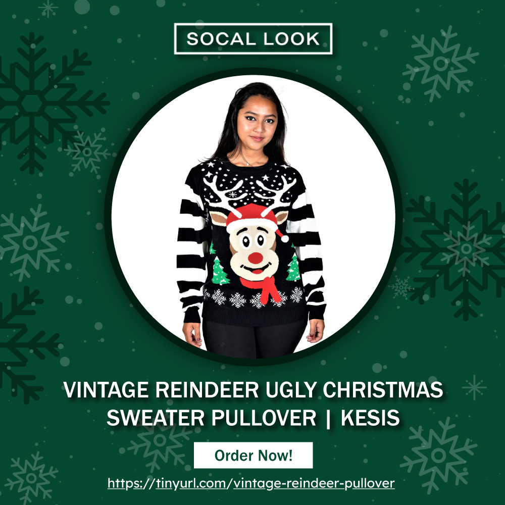 Cozy Up in Style with Our Vintage Reindeer Ugly Christmas Sweater Pullover! 🦌❄️🎄🎁🎉 Don't miss out on this limited-edition sweater; grab yours now during the holiday season! 🛒✨🦌❄️ #UglyChristmasSweater #VintageVibes #HolidayFashion #kesis tinyurl.com/vintage-reinde…