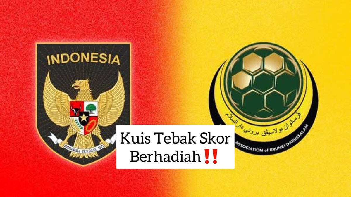 🚨Tebak Skor #TimnasDay 
🇧🇳Brunei Darussalam VS Indonesia🇮🇩
Berhadiah 50k dibagi 2 orang 

Contoh: 
Brunei 0-4 Indonesia #AyoIndonesia 

Syarat:
- Follow <a href="/BolaBolaAja/">YBBA</a> 
- RT dan like tweet ini 
Ditutup kick off!
*Tidak berlaku seri

Swedia Salma Salsabil Cawapres Pramugari