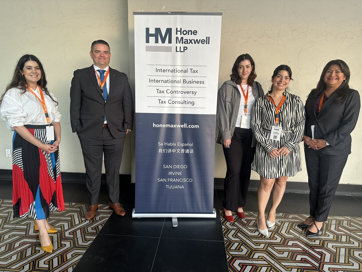 HMLLPTax's tweet photo. This weekend was the @AnadeBaja Conference.  We are grateful we were accepted to sponsor and HMLLP Partner Carolina Juarez was invited to present.  Congratulations to Juan Arturo Campos, @nuhadsita13, and Ivelisse Torio for a great event!

#anade #baja #internationaltax #hmllp https://t.co/pVCXKya68E