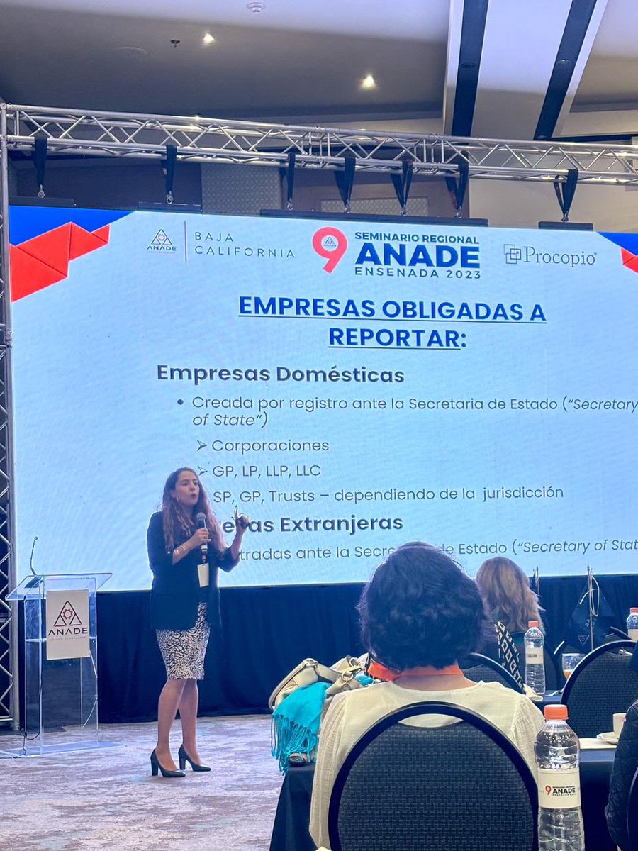 HMLLPTax's tweet photo. This weekend was the @AnadeBaja Conference.  We are grateful we were accepted to sponsor and HMLLP Partner Carolina Juarez was invited to present.  Congratulations to Juan Arturo Campos, @nuhadsita13, and Ivelisse Torio for a great event!

#anade #baja #internationaltax #hmllp https://t.co/pVCXKya68E
