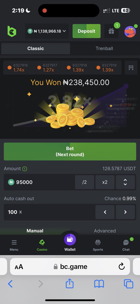 feranmi_flash1's tweet photo. 238k  just boom on bc 🔥🥶🫣

First 150 retweet’s drop Aza 

PLAY &amp; WIN here 👉https://t.co/lpD1Zx8NKK after funding with nothing less than 200k-500k let me know. https://t.co/RIcqnQgpBg
