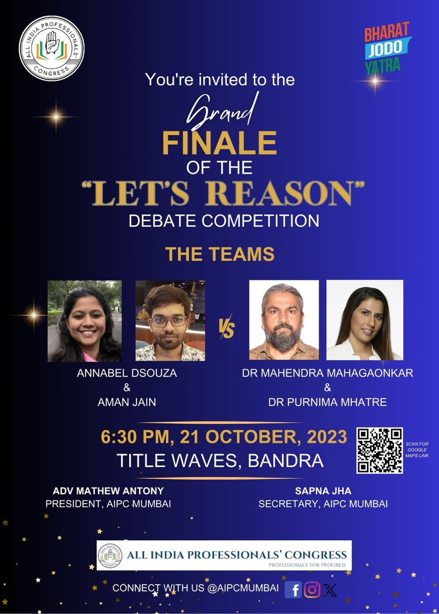 sapna_j21's tweet image. #ProfessionalsForProgress
@ProfCong 
@AIPCMumbai