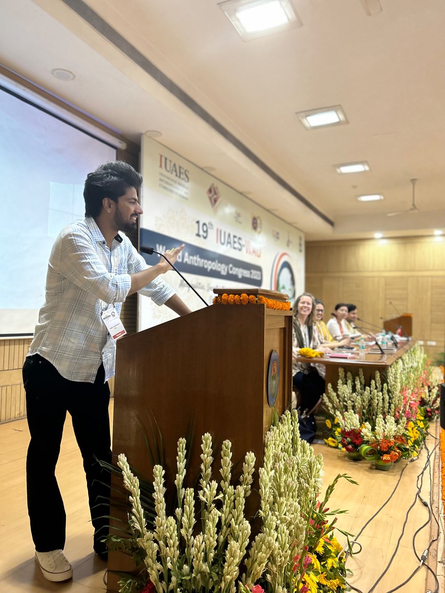 EcoFemLab's tweet photo. Kamal Choudhary, winner of the Critique of Anthropology Early Career Award, addresses the transition to speculative development and non-residency in Dehradun—insights complicating worldwide assumptions #iuaes #iuaes2023 #wau @EconomicAnthro 
@critanth @Delhiuniversit @CASCATweet https://t.co/ssPKzWBHMB