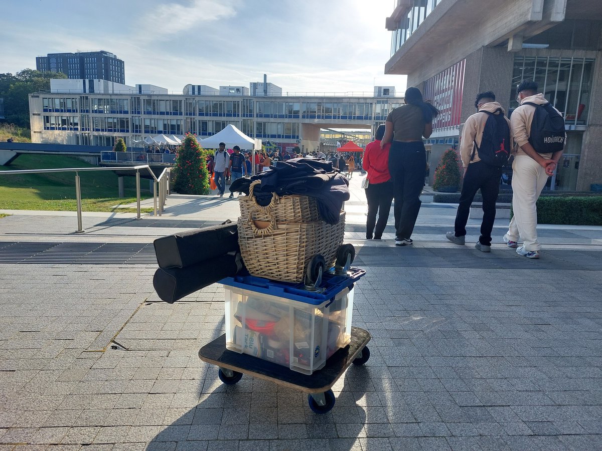 #Event setup and derig is made simpler and easier with a helping hand from #EvoSupplies. @katmarketing_ took their #dollies along to take on the heavy lifting when setting up their stand at the @Uni_of_Essex #FreshersFair earlier this month. #EvoSupplies #KATMarketing #OnLocation