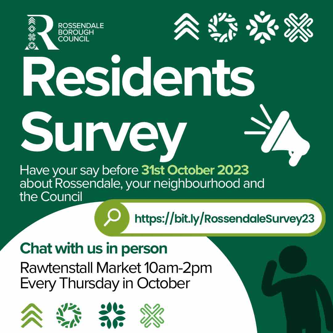 Do you have something to say about Rossendale Borough Council’s services or your local area? Now’s your chance! Participate in our Residents Survey and help us serve you better. Your feedback counts! 🗨️✅ ⬇️ bit.ly/RossendaleSurv…
