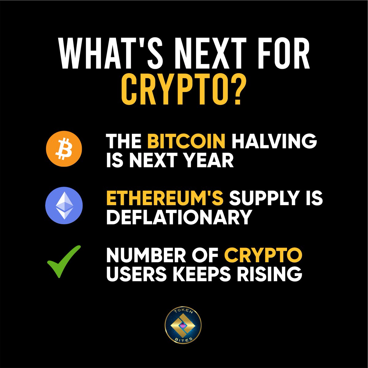 What’s Next For Crypto ? 🚀💹
.
.
.
.
#CryptoTrends
#BlockchainRevolution
#DigitalCurrencyFuture
#BitcoinBoom
#EthereumEvolution
#AltcoinSurge
#DecentralizedFinance
#NFTmania
#CryptoInnovation
#Tokenization
#CryptoAdoption
#CryptocurrencyMarket