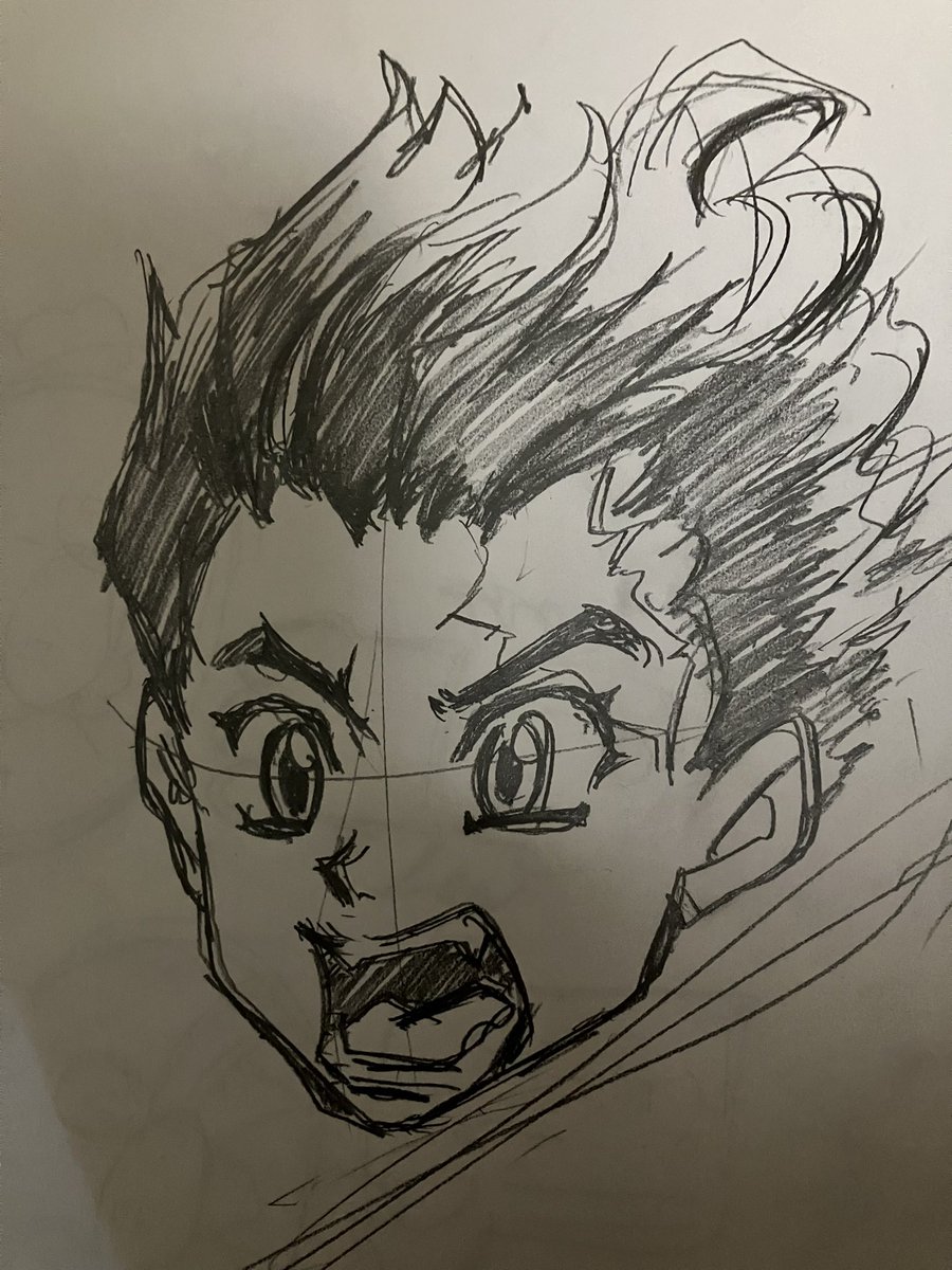 先日ライブで描いた完全うろ覚えの作。
絶対誰だかわかんない自信はある🙃

#うろ覚え　#似顔絵