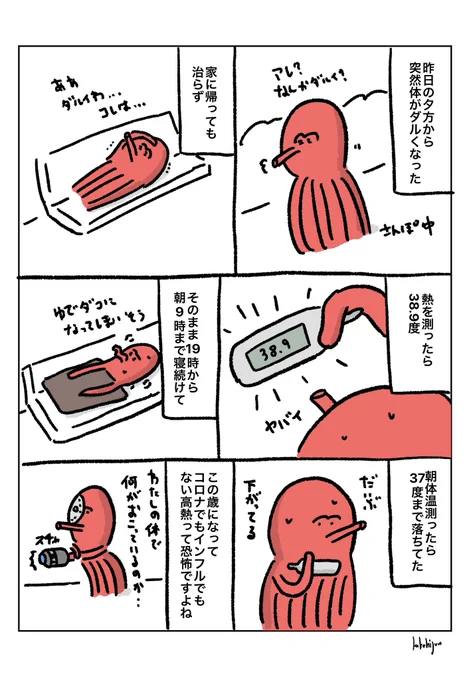 今日の日記🐙🌡️