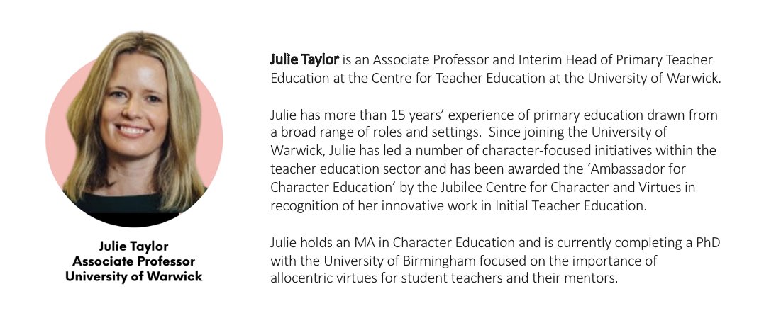 NEW SPEAKER ALERT 🚨 The brilliant <a href="/j_ataylor_77/">Julie Taylor</a> will join the lineup of guest speakers <a href="/GeorgeSalterAc/">George Salter Academy</a> for the Midlands #ACEConference2023 event on 24 November. Members can claim up to 3 FREE places. Click tinyurl.com/5d7shfr3 to book and find out more #charactermatters #cpd