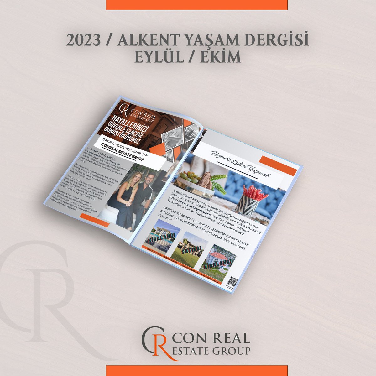 2023 Alkent Yaşam dergisi Eylül Ekim sayısında sizlerleyiz... 

#conrealestategroup #conrealestate #conreal #kiralama #satis #istanbul #bahcesehir #alkent2000 #ecedüzenliçelik #leventyaşarçelik #alkent2000gölmalikaneleri  #pelicanhill #gölmahal #gölistanbul