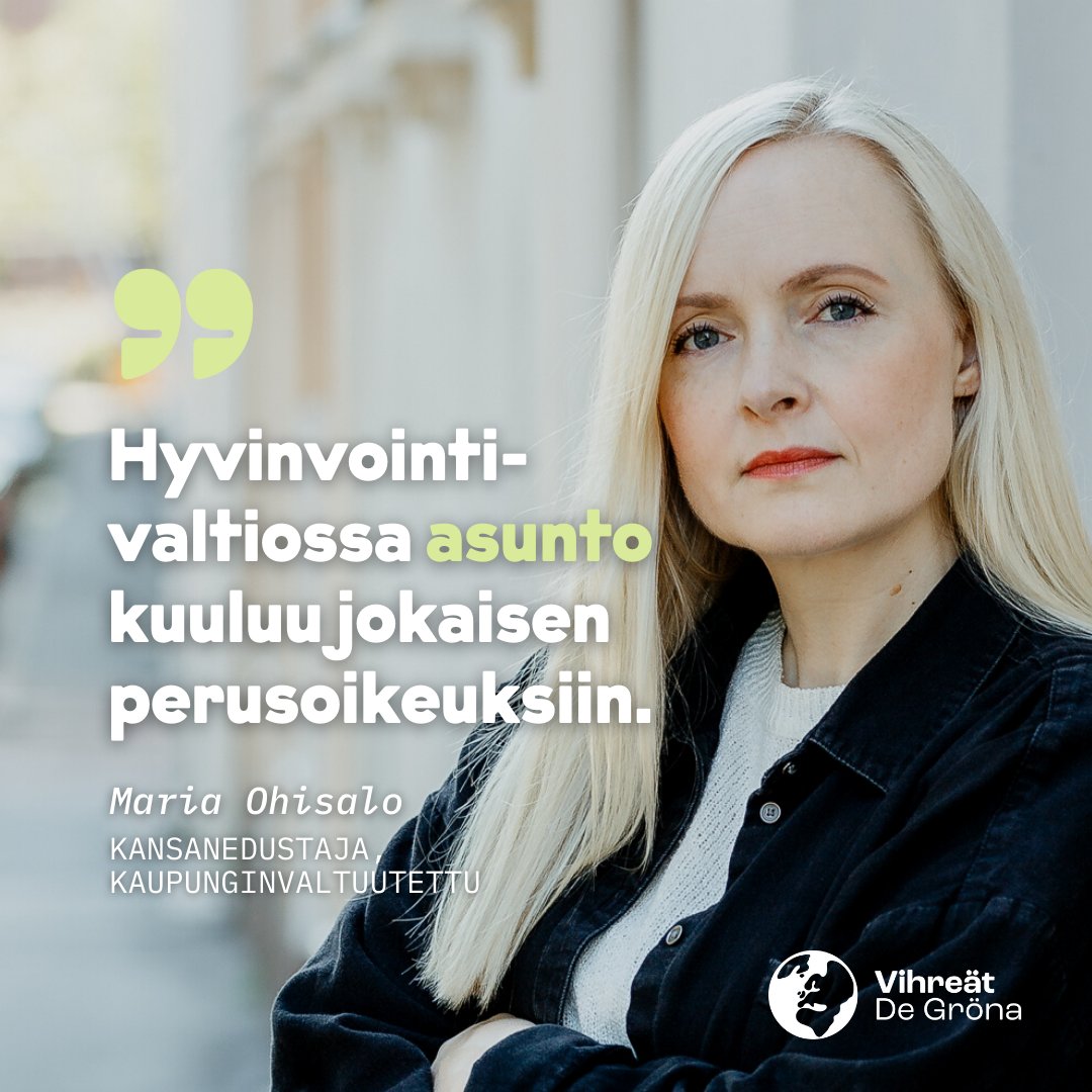 "Asunnottomien yö muistuttaa, että Suomessa on edelleen tuhansia ihmisiä vailla kotia. Asunnottomuus ei kuulu hyvinvointivaltioon, ja sen poistaminen kokonaan on yksi politiikan tärkeimmistä tavoitteista." 

– <a href="/MariaOhisalo/">Maria Ohisalo</a>

Lue lisää blogista 👉 helsinginvihreat.fi/ajankohtaista/…