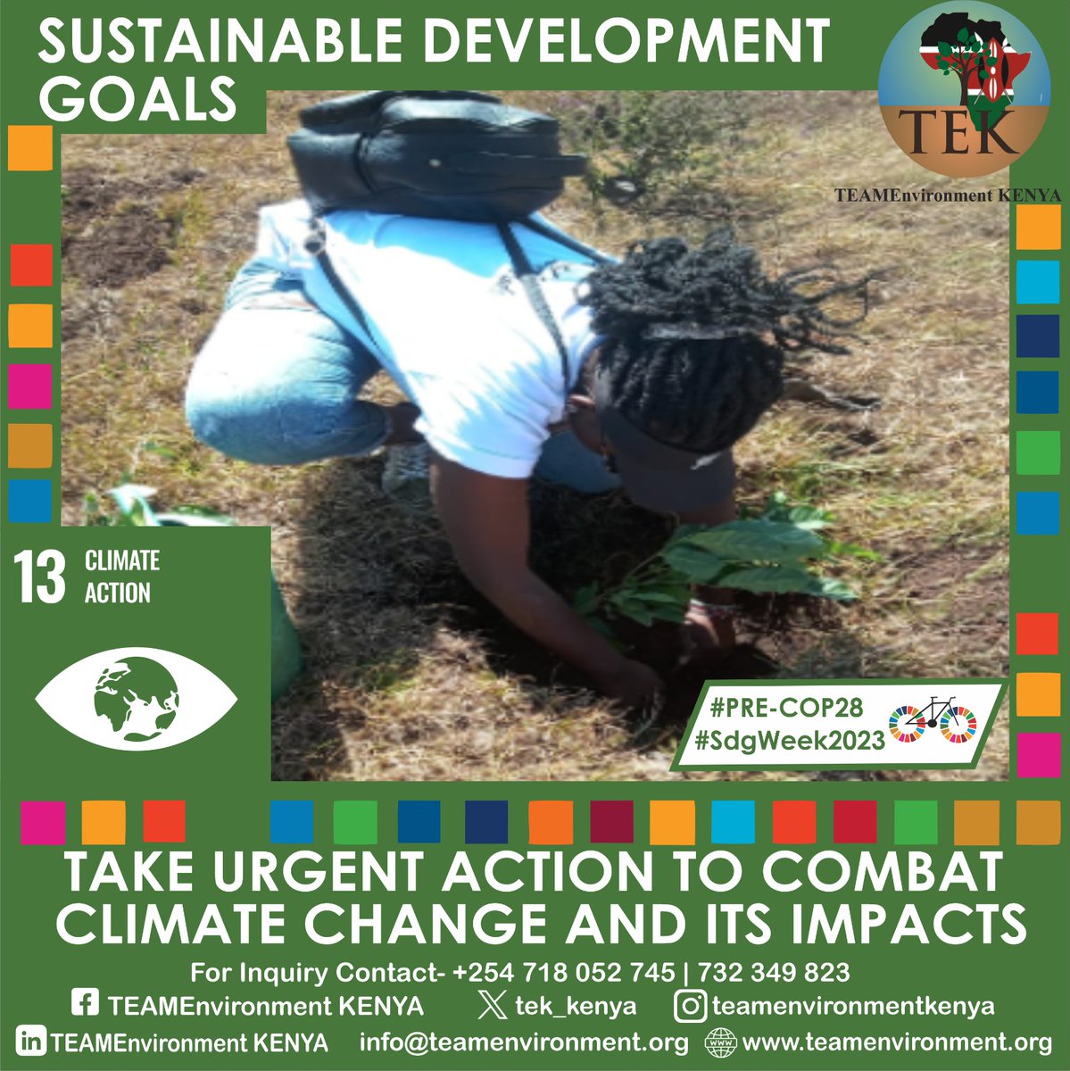 A__Santiii's tweet photo. We as Team Environment Kenya, are agents of change. Join us this weekend and participate in this locally led climate action initiative that will involve cycling and tree planting at ngong hills.
SDG 13: CLIMATE ACTION @tek_kenya @PhillipMacloud
#Cycle4ACause #ClimateActionNow https://t.co/DKcoTVIlY2