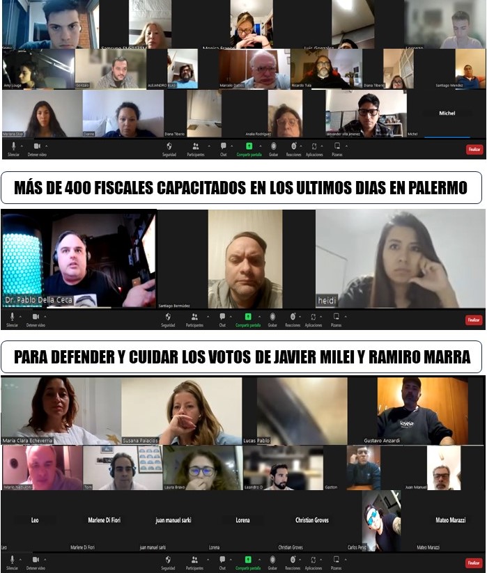 Más de 400 fiscales capacitados en los últimos días en la comuna 14 (#Palermo) para defender y cuidar los votos de <a href="/JMilei/">Javier Milei</a> presidente y <a href="/RAMIROMARRA/">Ramiro Marra</a>  jefe de gobierno....