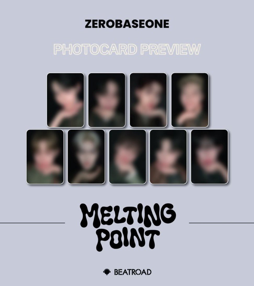 jiwoongiez's tweet photo. zb1 pob photocards 
makestar - name tag
withmuu - squish cheek
apple music - cat paw
beatroad - resting chin on hand https://t.co/rIGzNGEfd3