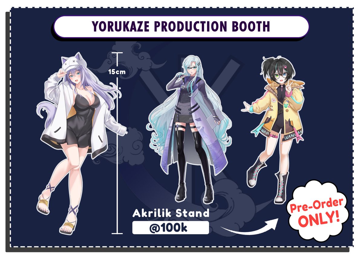 YkzProduction's tweet photo. 📢P E N G U M U M A N📢

Yorukaze Production telah membuka Pre-Order untuk merchandise yang bisa diambil di #CF17 🔥

Pre-Order ini berlangsung dari tanggal 17-31 Oktober 2023, jangan sampai kelewatan ya!

Kalian bisa melihat katalog dan Pre-Order di link ini:
🔗https://t.co/kZ7rEK7kcT

Don't miss it!✨

#CF17Catalogue