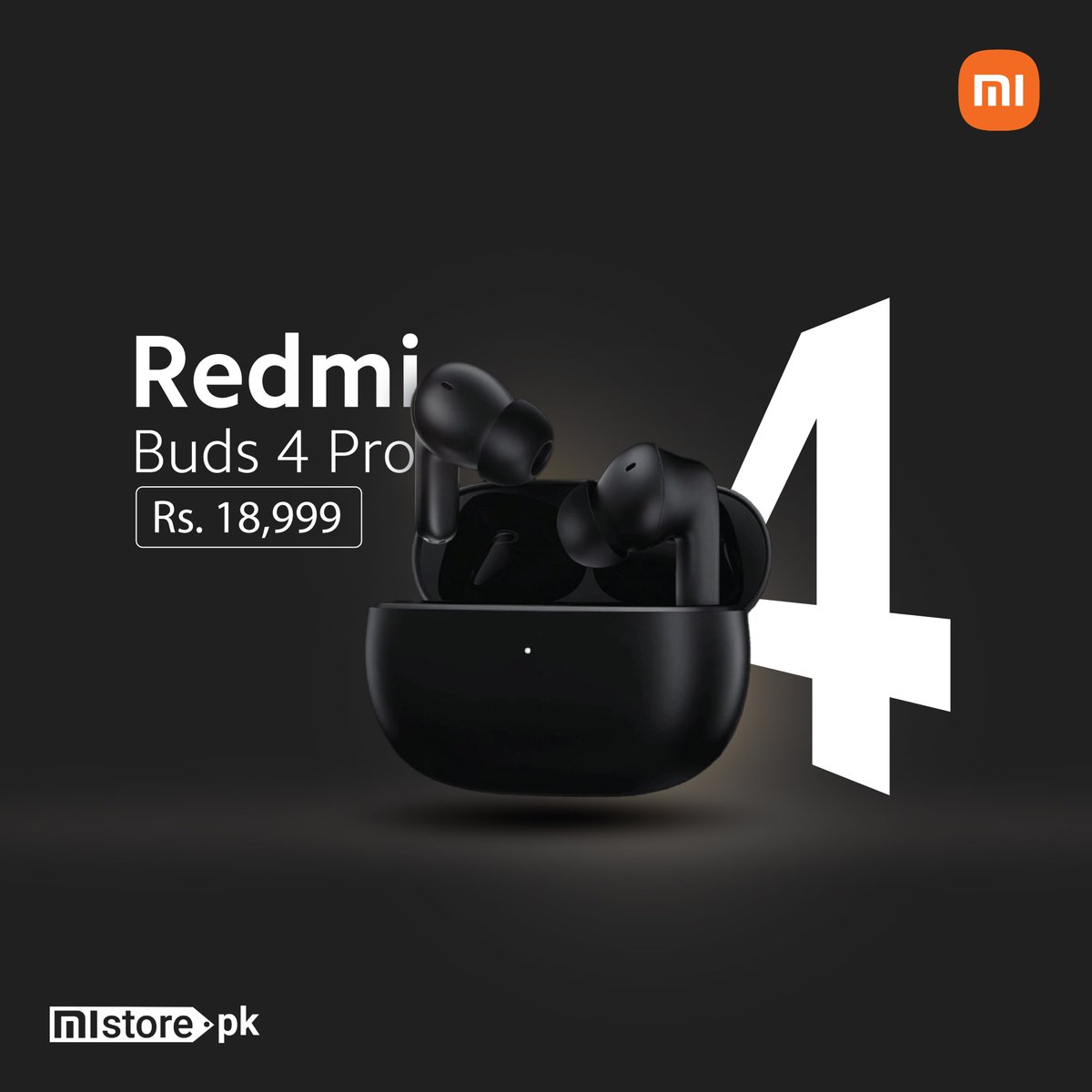 MistorePk's tweet photo. Experience the pinnacle of sound quality and style with these premium earbuds. 
BUY NOW: https://t.co/svt2rjXaEL

#RedmiBuds4Pro #SoundUnleashed https://t.co/MEoxjjQX9c