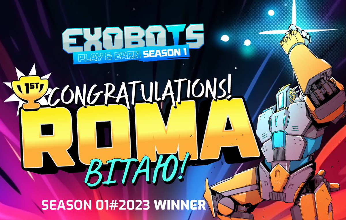 Season 1 is over and the winner is undisputed. Congratulations Roma! 🥇 Congratulations also to Kratos, who has given him war 🔥🦾 #Exobots