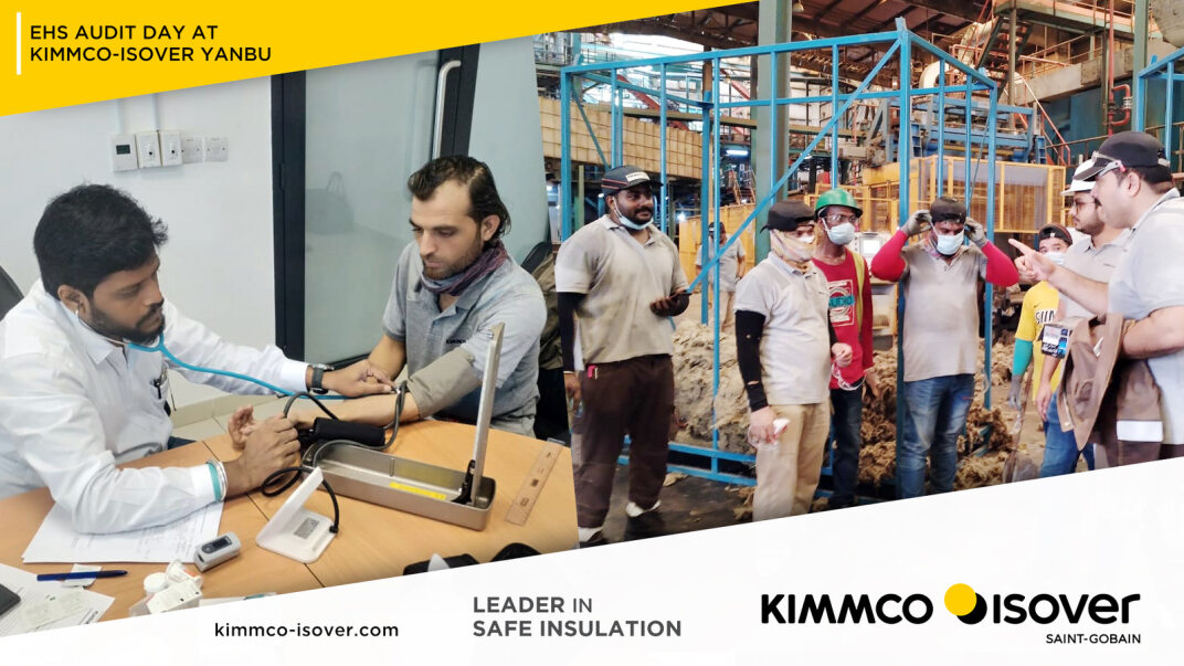KIMMCO-ISOVER Yanbu's EHS Day: Prioritizing Safety, Health, and the Environment' On October 12th, our team celebrated EHS Day, focusing on enhancing safety, environmental awareness, and personal health. #SafetyFirst #SafetyAuditDay #KIMMCOISOVER #SafetyLeadership