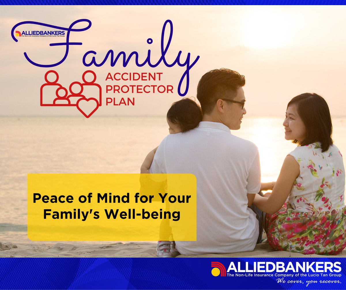 abic_official's tweet image. ABIC’s Family Accident Protector Plan offers a level of comfort and confidence that your family will be taken care of and protected from potential risks or harm.

Tel. No.: (02) 8245 2886
Email: customerservice@alliedbankers.com.ph

#fapp #familypa #alliedbankers #abic