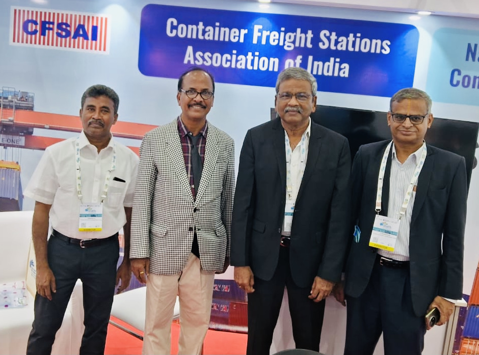 We are excited to have our dedicated stall in collaboration with <a href="/CFSAIindia/">CFS Association of India</a> at #GMIS2023! The #GlobalMaritimeIndiaSummit is a showcase event for Indian maritime sector, and we are happy to represent Indian CFS, ICDs and AFS!

<a href="/GMIS2023/">Global Maritime India Summit 2023</a> <a href="/PMOIndia/">PMO India</a> <a href="/shipmin_india/">Ministry of Ports, Shipping and Waterways</a> #LogisticsIndia