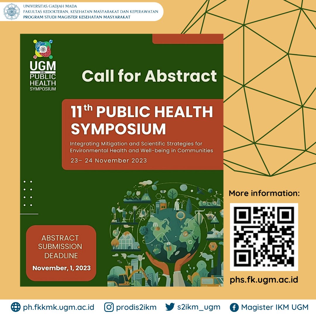 S2 Ilmu Kesehatan Masyarakat, UGM tweet media