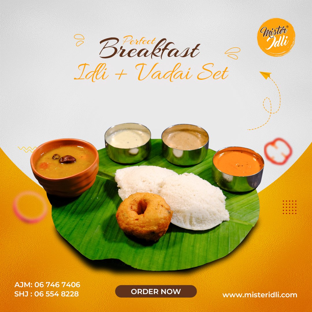 Savor the  symphony of South Indian flavors with our delightful Idli Vada Set!  A  plateful of tradition, taste, and all things vegetarian.
.
.
#IdliVadaiSet #UAEFoodie #SouthIndianFoodUAE #MisterIdli