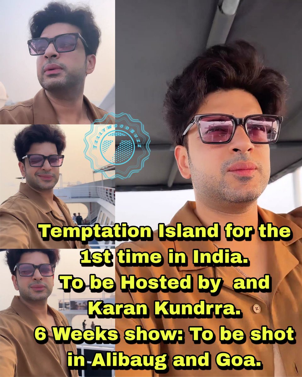 Temptation Island for the 1st time in India.... To be hosted by @kkundrra and @Roymouni 6 Weeks show: To be shot in Alibaug and Goa.... How excited are you? 😍💕 #KaranKundrra #MouniRoy #TejRan #TejRanFam #KKundrraSquad #TellywoodBuzz @TellywoodBuzz