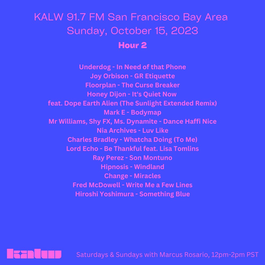my latest @KALW radio shows are up! 🎶 from @theseshen @bastardjazz @Kiefer_on_Keys @tru_thoughts @pumabluemusic @DaptoneRecords @hopestreetrec @jamilawoods @lrain0000 @wejazzhelsinki @WonderWheelRecs & more tunes! #114 on.soundcloud.com/Z8Wwk #115 on.soundcloud.com/JZEXo