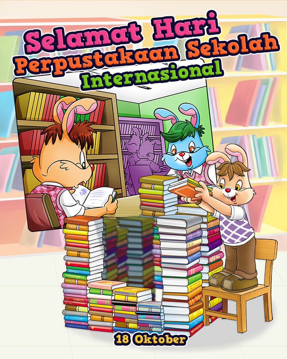 majalah_bobo's tweet photo. Selamat Hari Perpustakaan Sekolah Internasional 🤩📔📚Apakah teman-teman sering berkunjung ke perpustakaan sekolah?

#majalahbobo #boboid #perpustakaan #InternationalSchoolLibraryDay https://t.co/s8tokYsFQ3