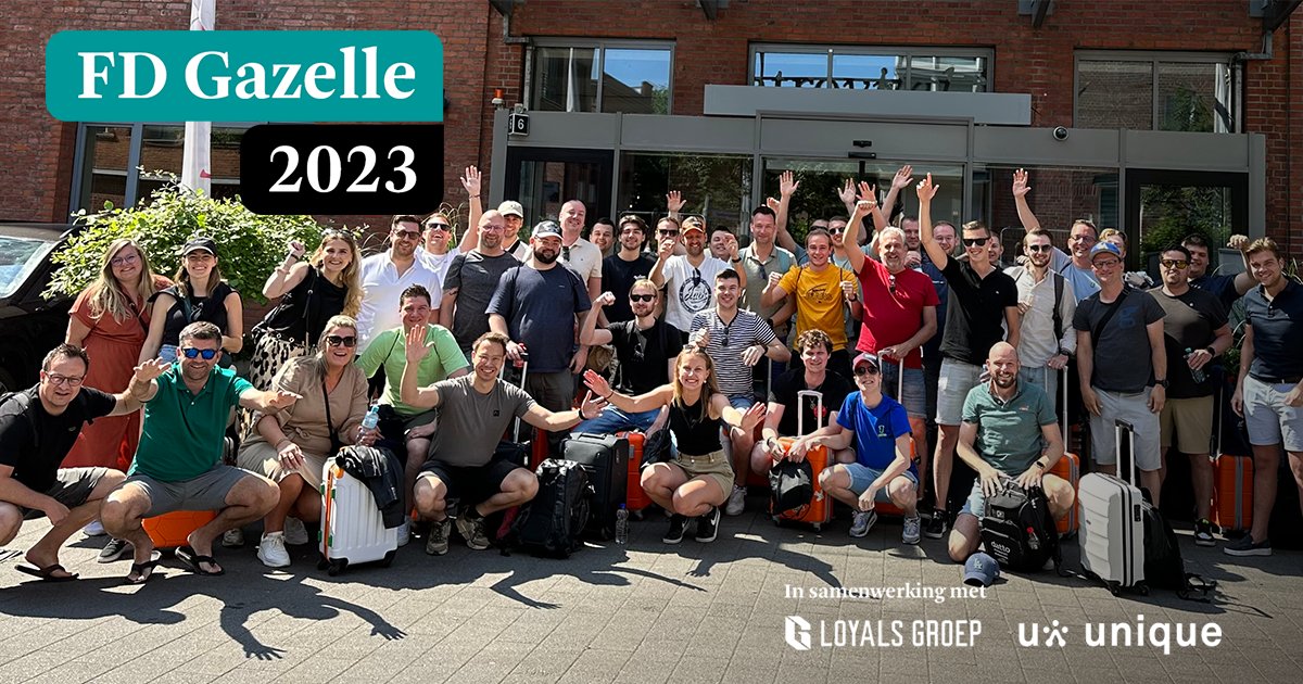 Tredion's tweet photo. 🚀🏆 𝗧𝗿𝗲𝗱𝗶𝗼𝗻 𝗶𝘀 𝗙𝗗 𝗚𝗮𝘇𝗲𝗹𝗹𝗲 𝟮𝟬𝟮𝟯! Dit betekent dat wij ook dit jaar bij de snelst groeiende bedrijven van Nederland horen. Trots op ons team! #FDGazellen2023 #WerkenBijTredion #NextLevel https://t.co/7Xo0WJQRjh
