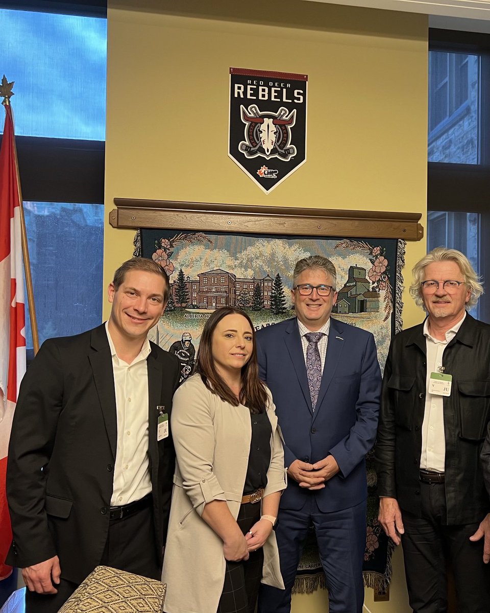 LJWestergard's tweet photo. ⁦@CARARedDeer⁩ in Ottawa meeting with Red Deer -Lacombe MP ⁦@BlaineFCalkins⁩ as part of #creapac23 Fantastic chat about housing solutions! https://t.co/4Oa9xYhu87