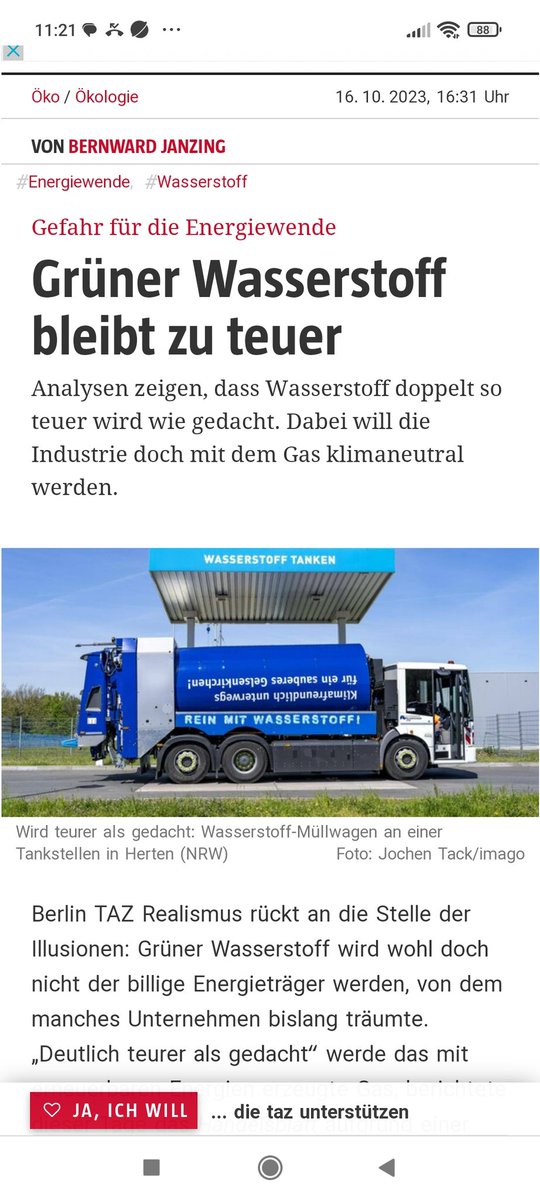 MoormannRainer's tweet photo. Die Wasserstoffblase platzt. Das russische Gas ist auch weg. Habeck hat März 22 die Laufzeitverlängerung der AKW verweigert. Sehe nur ich da krasse Inkompetenz in unserer Energiepolitik ? https://t.co/Oko2R2zIzD