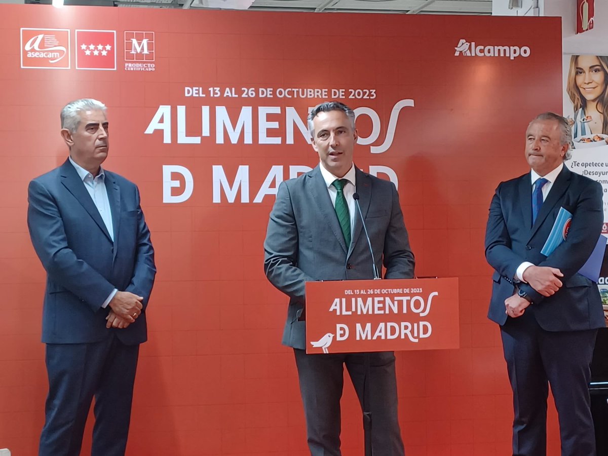 La campaña #AlimentosdeMadrid que realizamos junto a  @alcampo y @aseacam se consolida como el escaparate donde los productores de Madrid ofrecen el resultado de su esfuerzo y compromiso con la calidad. Productos #km0 que protegen el medioambiente y luchan contra la despoblación.