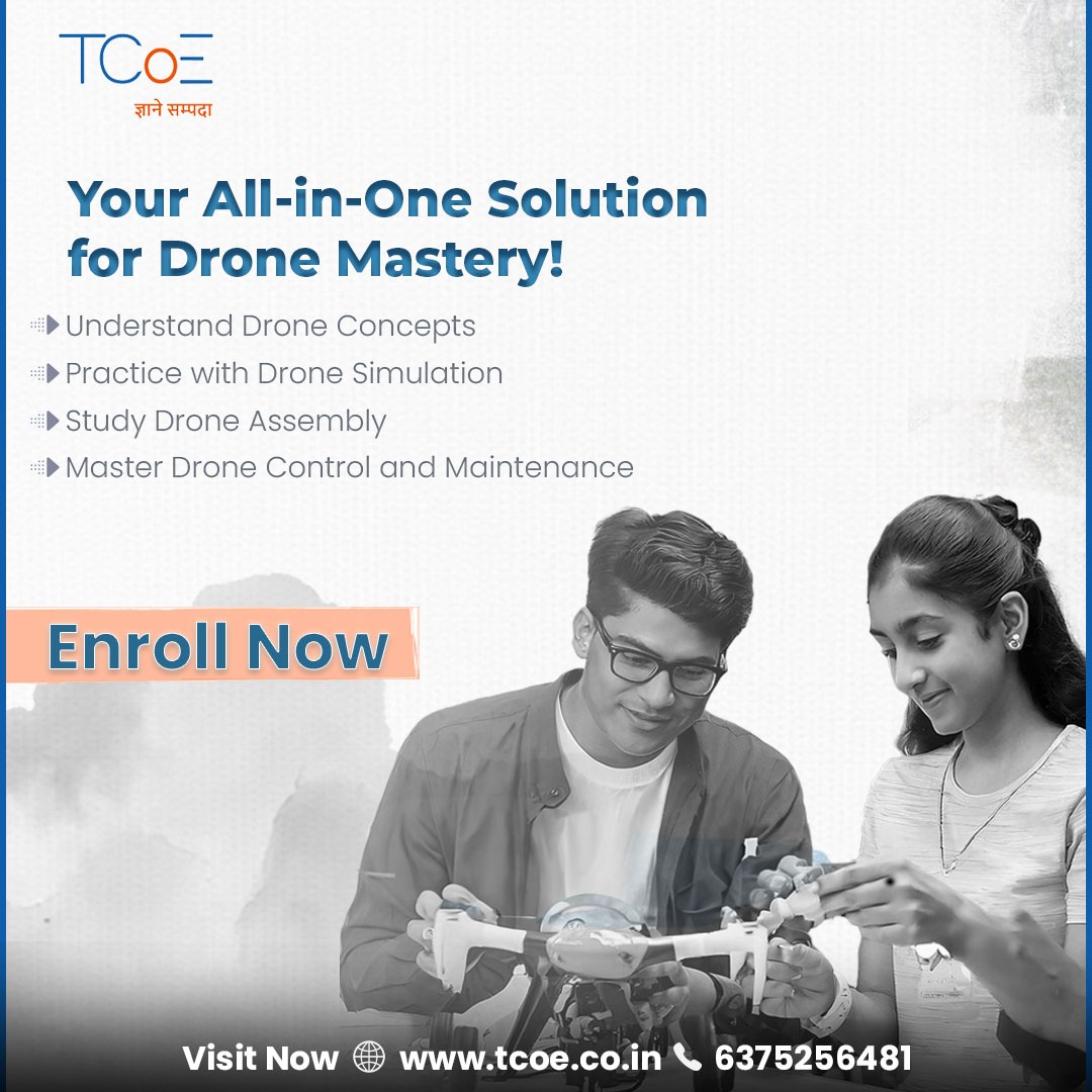 Unlock the Power of Drone Mastery with TCoE's Comprehensive Course – Packed with Value and Ready to Elevate Your Skills!

#DroneSkills #TechInnovation #TCoE #skilltraining #EVCourse #SustainableTech #ExpertIn36Hrs #LearnWithTCoE #TCoE #Technology #Tecnos #careers #CareerBoost