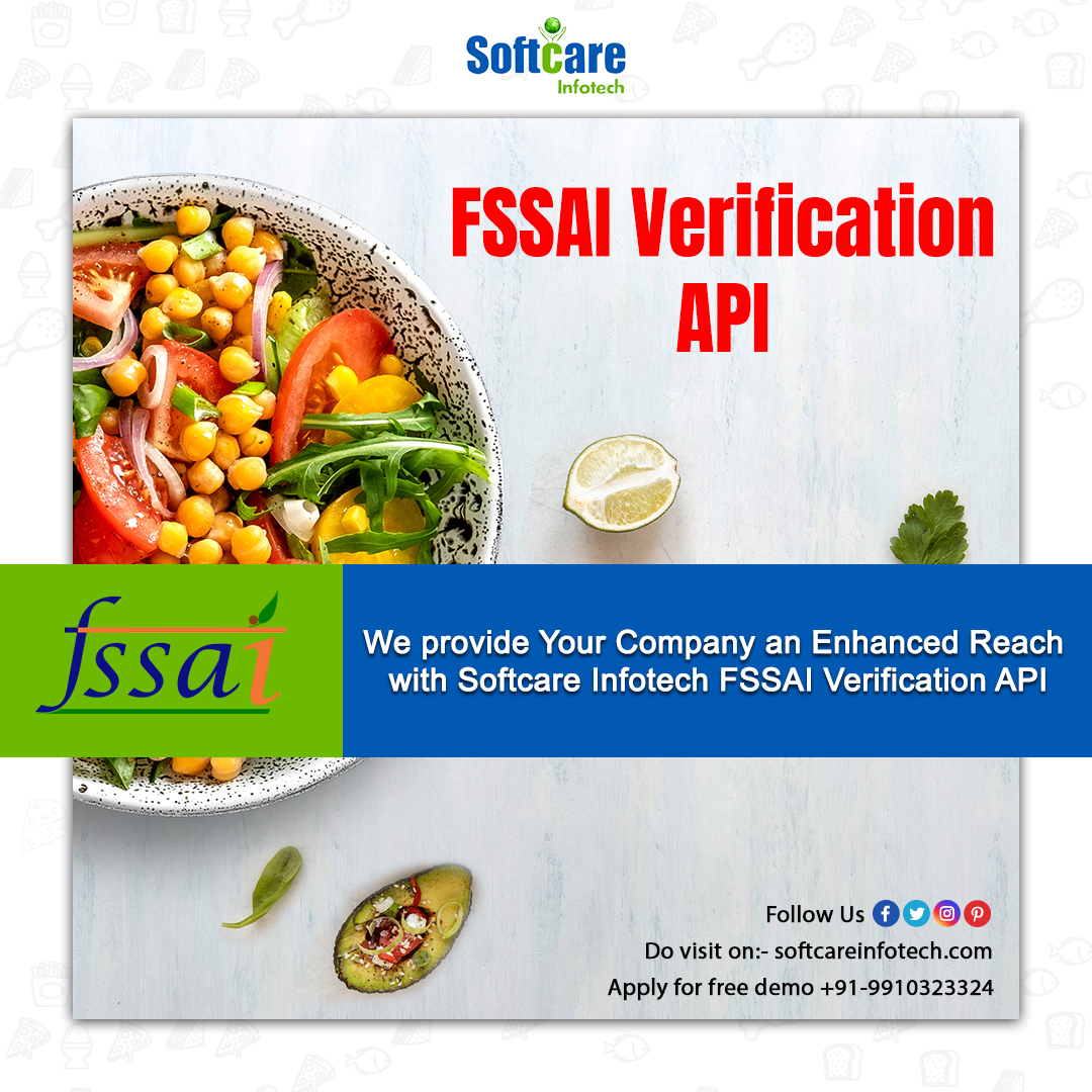 softcareinfotec's tweet image. Integrate FSSAI Verification API From Softcare Infotech and offer a quality Service to your members with the highest commission. 📷
Free Demo Call -+91-9910323324
Visit Here:- buff.ly/3i0LXMC
#fssaiverificationapi #fssaiverification #foodlicense #foodsafety