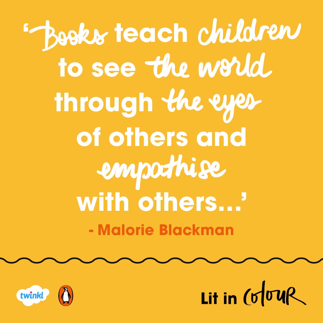 We love this quote from @malorieblackman 💙 To support Lit In Colour, Twinkl has created dozens of resources on amazing fiction books written by authors of colour. Discover your next favourite book! 👉 twinkl.co.uk/l/1g3597 @PenguinUKBooks @PuffinBooks