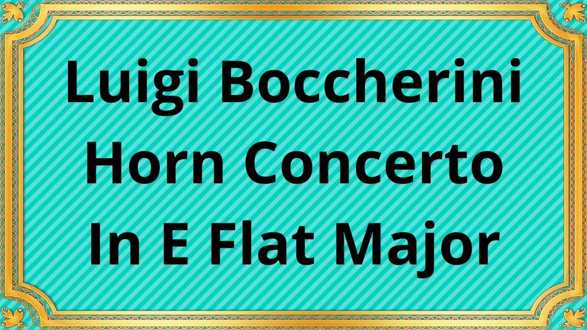 Luigi Boccherini Horn Concerto In E Flat Major
Луиджи Боккерини Концерт для валторны ми-бемоль мажор
buymeacoffee.com/6355radsiaral/…
#LuigiBoccherini #HornConcerto #EFlatMajor #ClassicalMusic #MusicalComposition #MusicAppreciation #MusicEnthusiasts #MusicScholars #MusicLovers