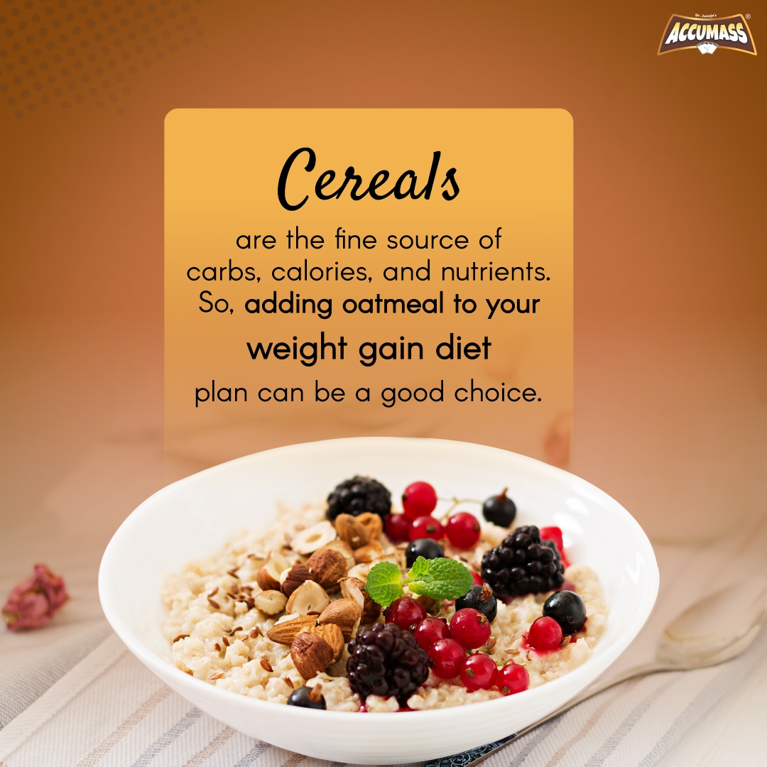 accumass1's tweet photo. Having a healthy, nutritious and tasty breakfast doesn't have to be complicated. A bowl of oatmeal with milk is the perfect fix for your breakfast, every day!

#Accumass #GainWithAccumass #weightgaintips #HealthyDiet #WeightGainJourney #WeightGainJourne #Healthy #healthygrains #Cereals #OatMeal