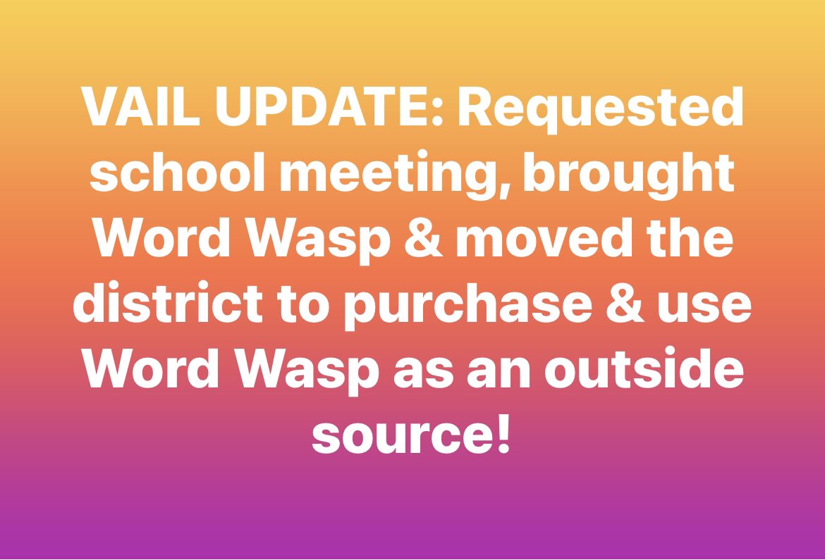 Remember we recently had a mother and teenage daughter on High Five LIVE to talk about their success with <a href="/TheWordWasp/">Word Wasp</a> ?

UPDATE: The school district will be using the Word Wasp program with Keera!! 1/2
