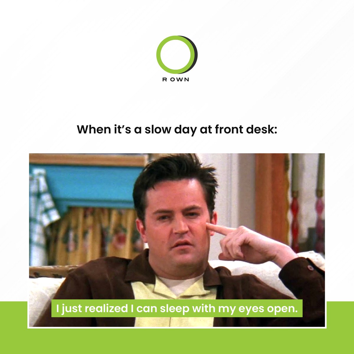 When work meets boredom, Tag your buddies who are front desk workers.
.
.
#rown #RownApp #community #app #technology #marketing #hospitality #applications #communityapp #retvensservices