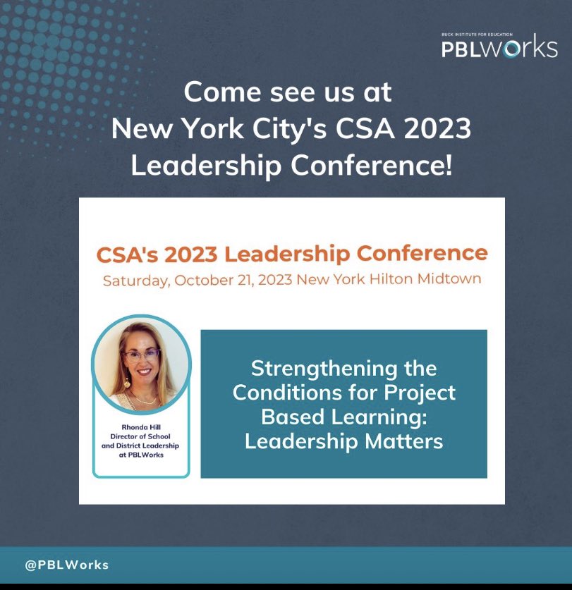 NYC Principals, see you at this Saturday’s CSA conference.  Stop by our session and exhibit table