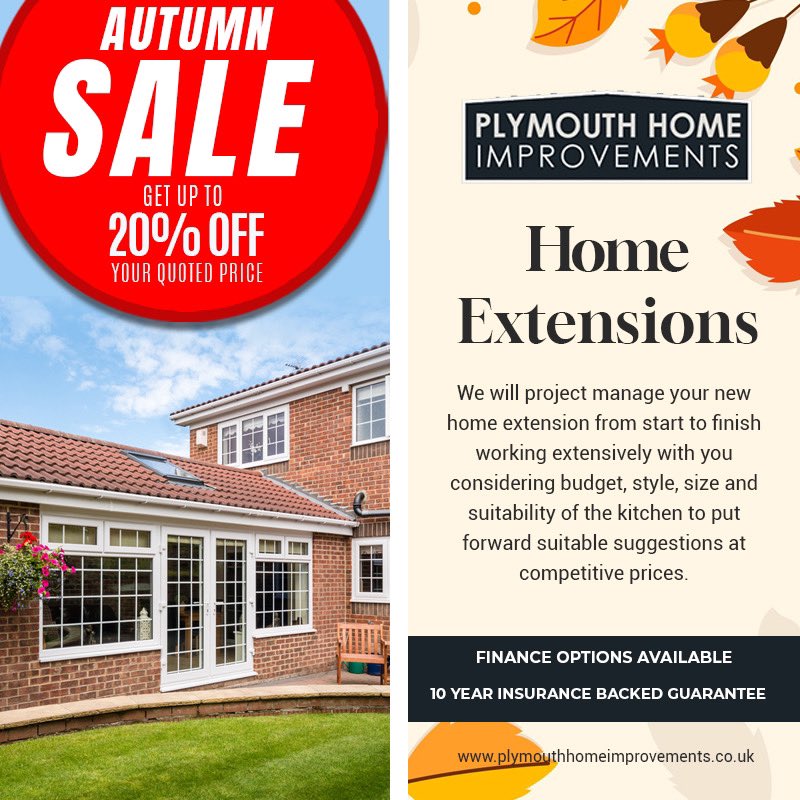 WSSCreative's tweet image. plymouthhomeimprovements.co.uk

We specialise in:
✔️ Extentions 
✔️ Garage conversions 
✔️ Bathrooms 
✔️ Kitchens

HOME IMPROVEMENTS
Devon  PL20 7SN
01752  876 974

sales@plymouthhomeimprovements.co.uk

#plymouth #plymouthhome #plymouthhouse #plymouthlife #plymouthbusiness