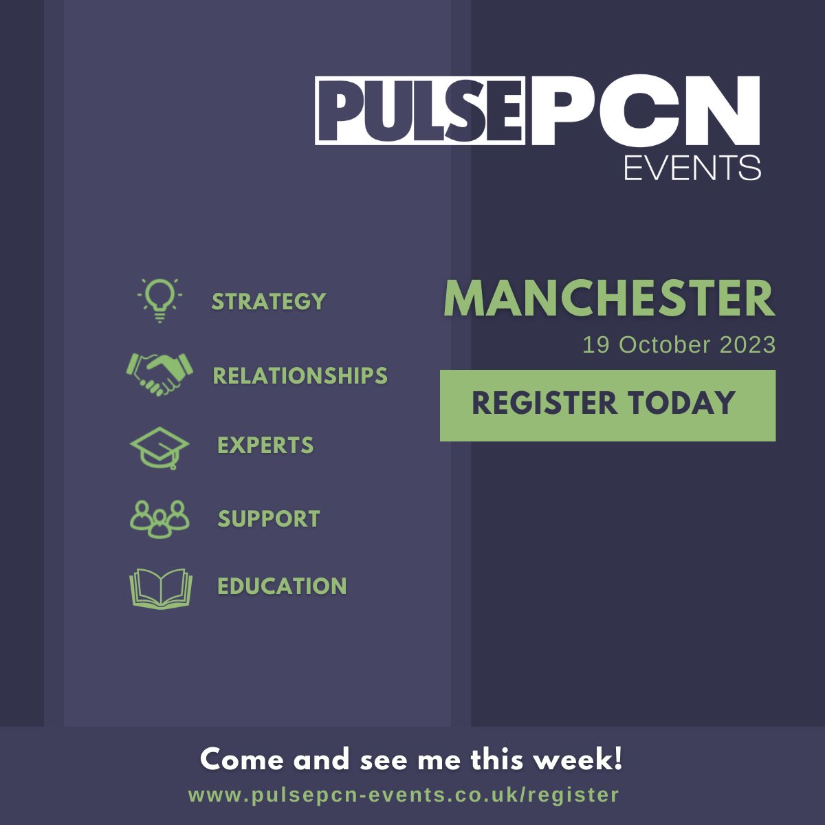 Join me for the day on Thursday at PulsePCNManchester event we are talking access vs continuity, economy forecasting and all things PCN