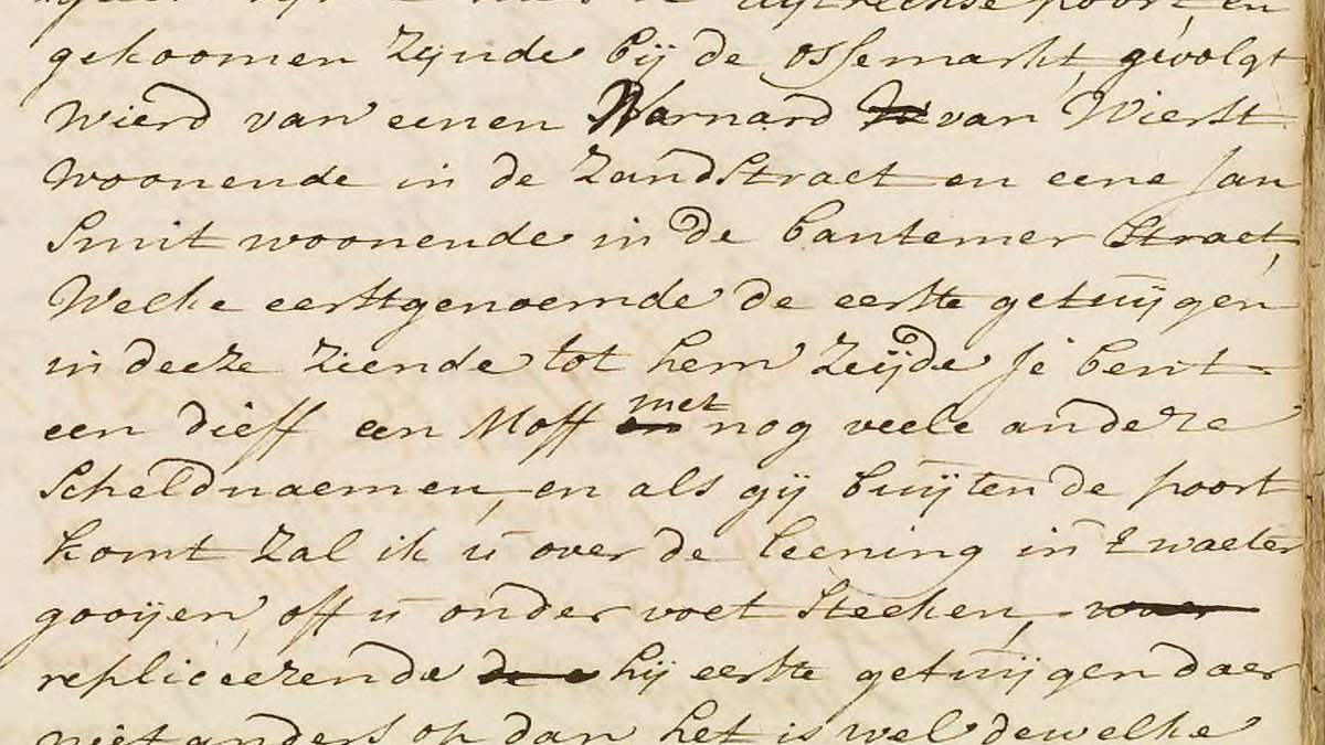 CitiesTolerant's tweet photo. On the 21st of November 1749 Jochem Regter, a #VOC sailor, declared to a notary in Amsterdam that he was scolded a 'dieff' and 'moff' (a pejorative term for Germans). Read all about his case on: https://t.co/jwszyBHVM3
 @5eeuwenmigratie #alleakten https://t.co/NbfXtajxg9