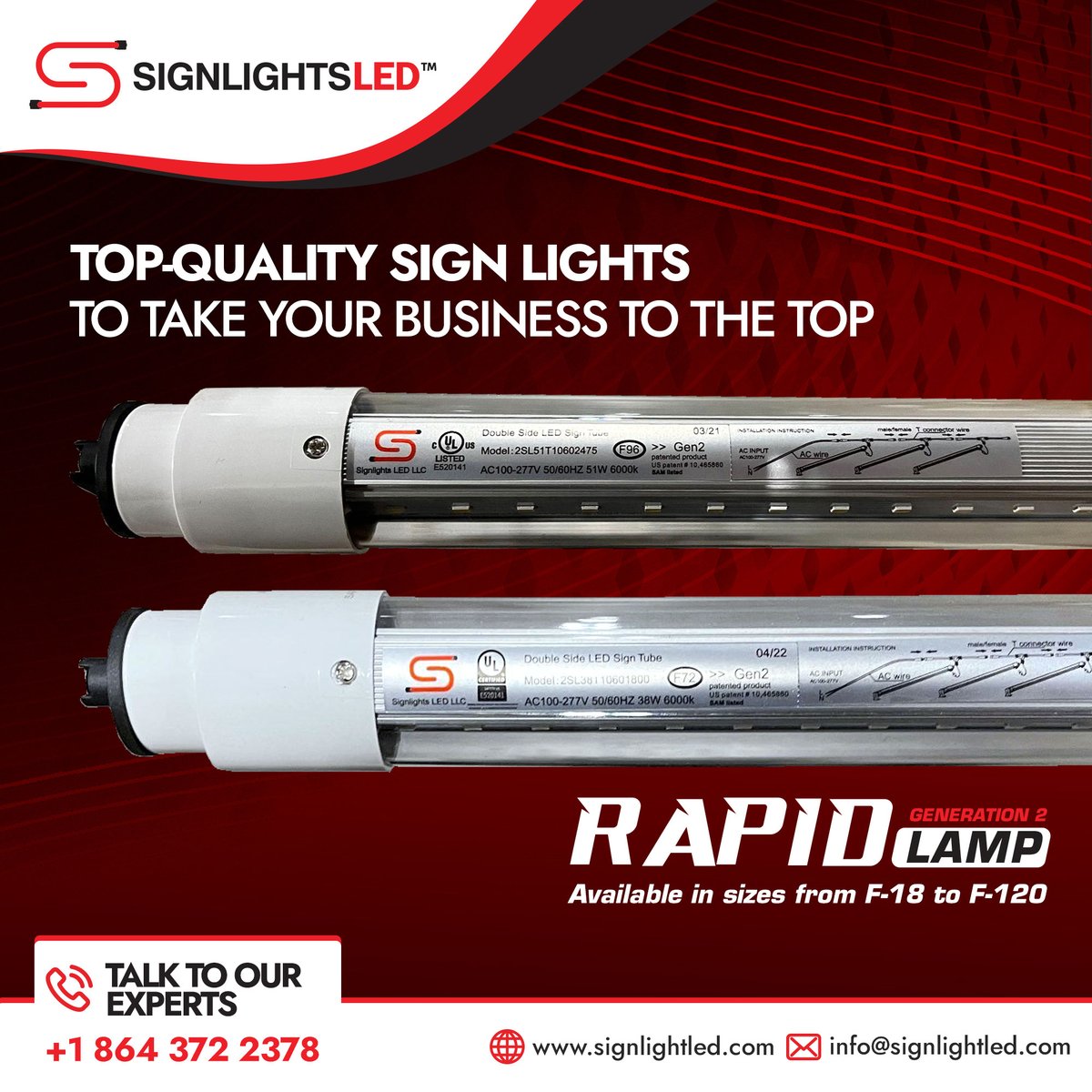 signlightled's tweet image. The Growth of #SignBoard Installation Businesses Depends on a Lot of Factors – One of which is the Quality of #LEDLights Installed within Sign Cabinets.

#SignLightsLED Manufactures Top Quality LED #SignLights in Various Sizes Suitable for Different 

Call us on 📞 864-372-2378