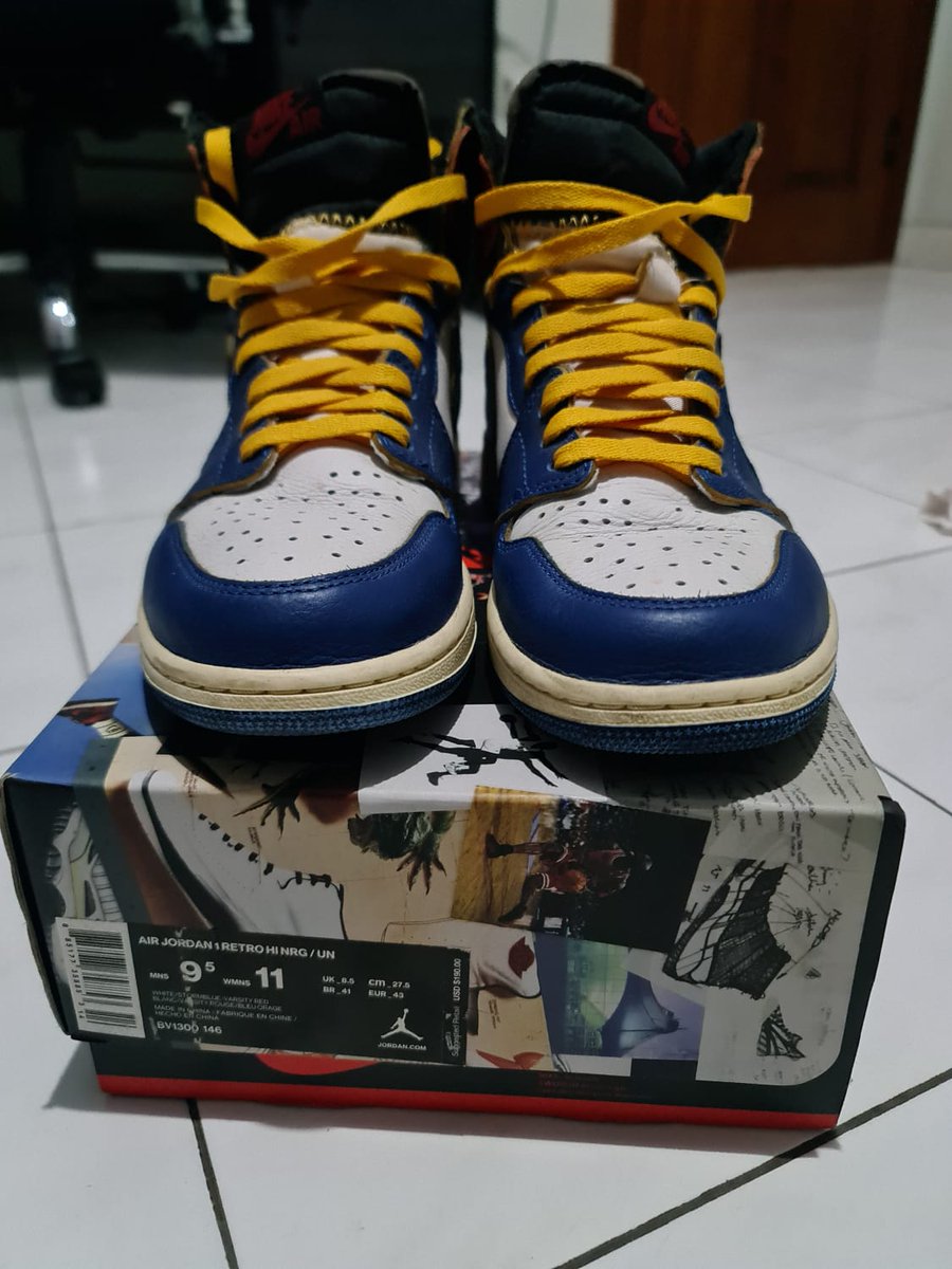 #WTS Air jordan 1 Union Blue Toe Sz 43