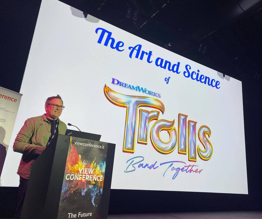 Dessignare's tweet image. The world of the @Trolls is bigger than we ever imagined! 

Amazing production shared at @viewconference 

2d, 3d, live action choreography, new locations, new characters, and new music are just some of the key ingredients in Trolls Band Together. 

#viewconference 
@view_co…