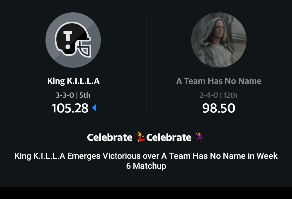 cnelmob's tweet photo. Check out my matchup recap at https://t.co/zSoeBpNrrK i done win three in a row im kinda hot right now https://t.co/Uesh20kAz1