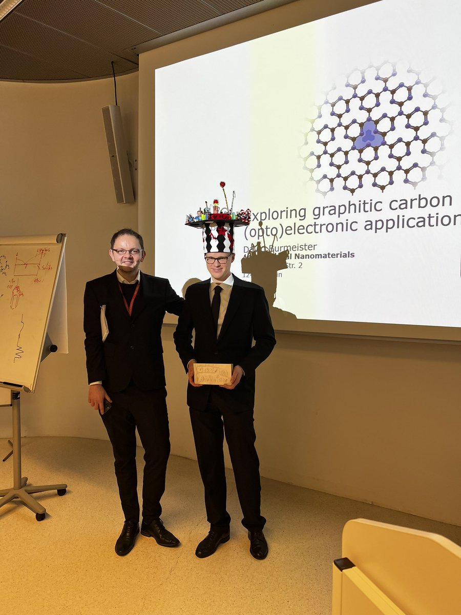 Congratulations to Dr. David Burmeister <a href="/bojdysLAB/">bojdysLAB</a> <a href="/HumboldtChem/">Humboldt Berlin Chemistry</a> for passing his PhD viva with flying colors today: summa cum laude. Well done and well deserved! Thank you for contributing over the years to carbon nitride research.